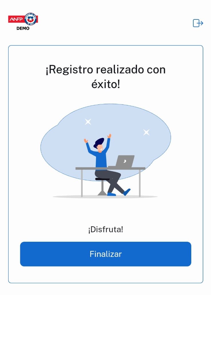 Inscripción exitosa en Registro Nacional de Hinchas