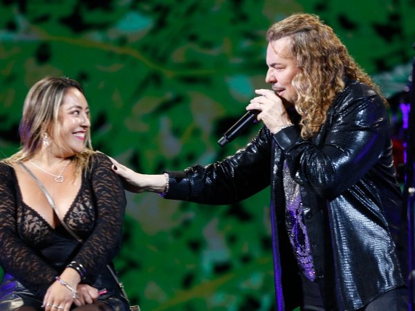 Fanática de Maná arriba de la Quinta Vergara