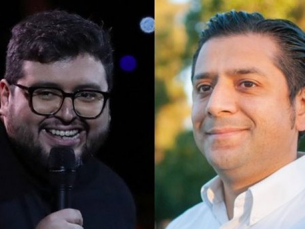 Luis Slimming y alcalde de Marchigüe.