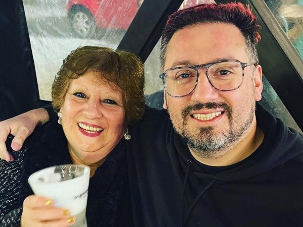 Álex Órtiz y su madre