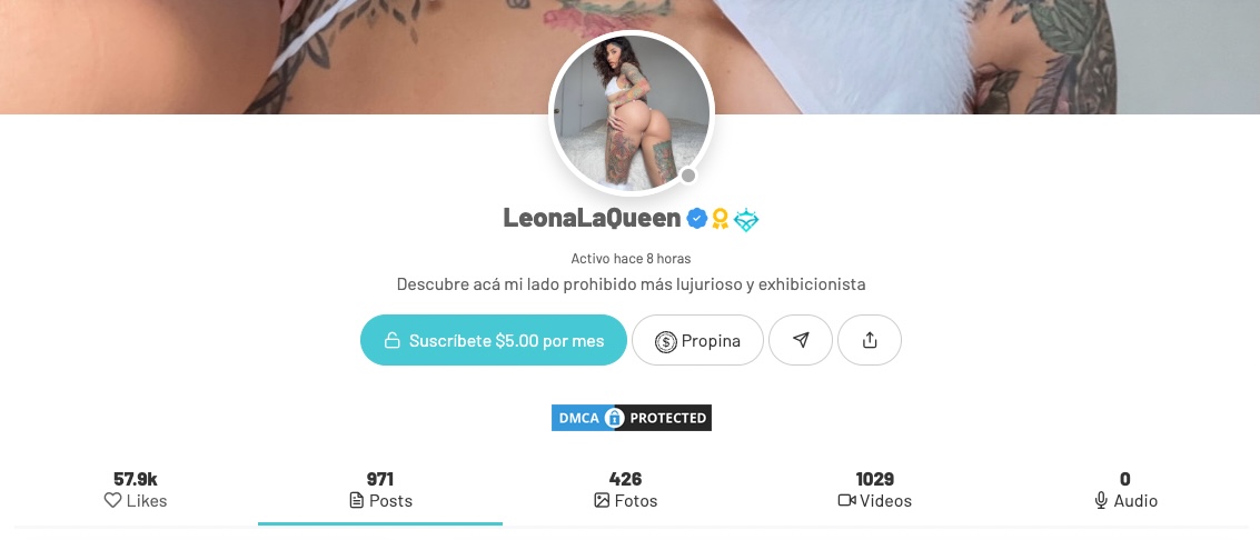 Leona Urbina @LeonaLaQueen en Arsmate
