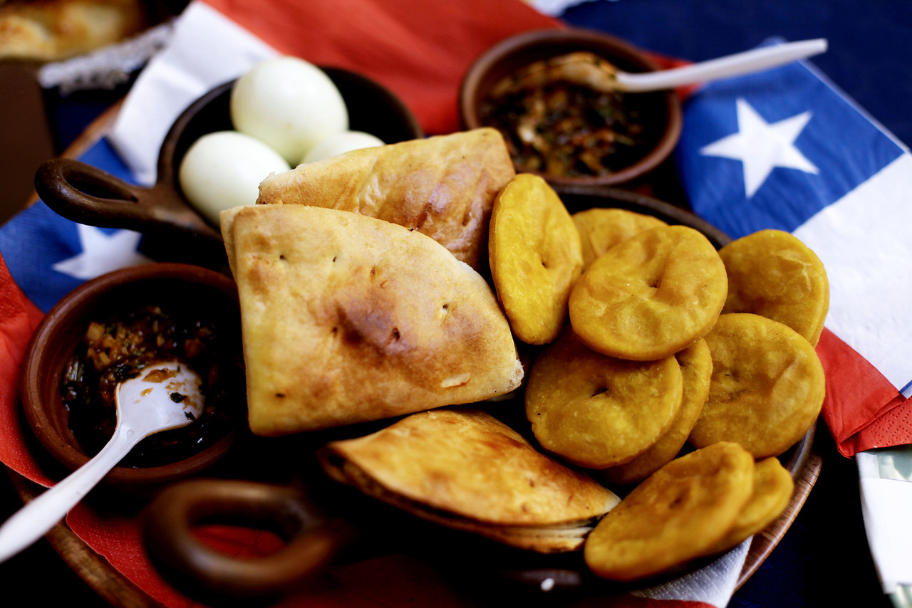 Comida típica chilena. Sopaipillas