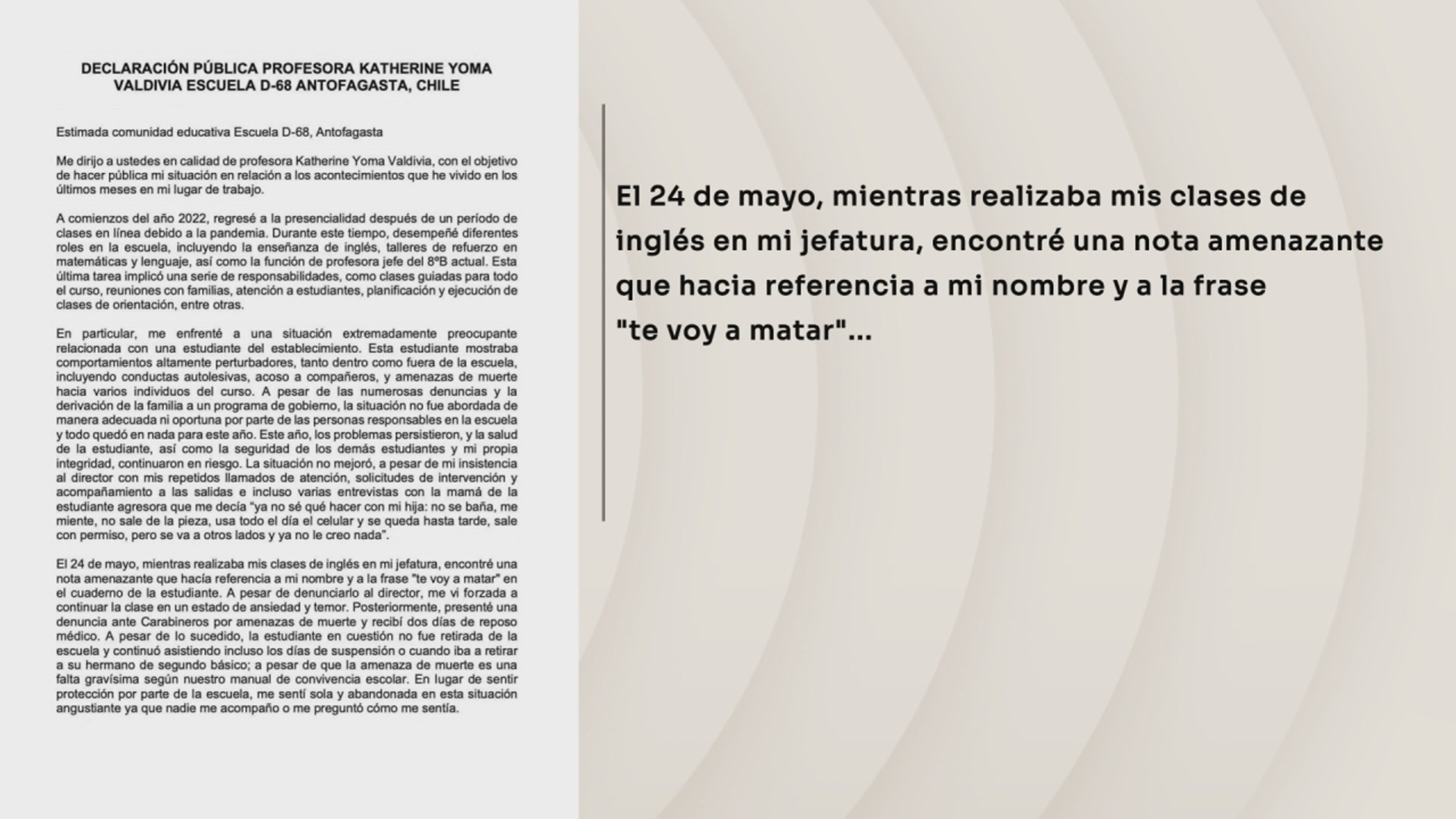 Las razones tras la muerte de la profesora de Antofagasta