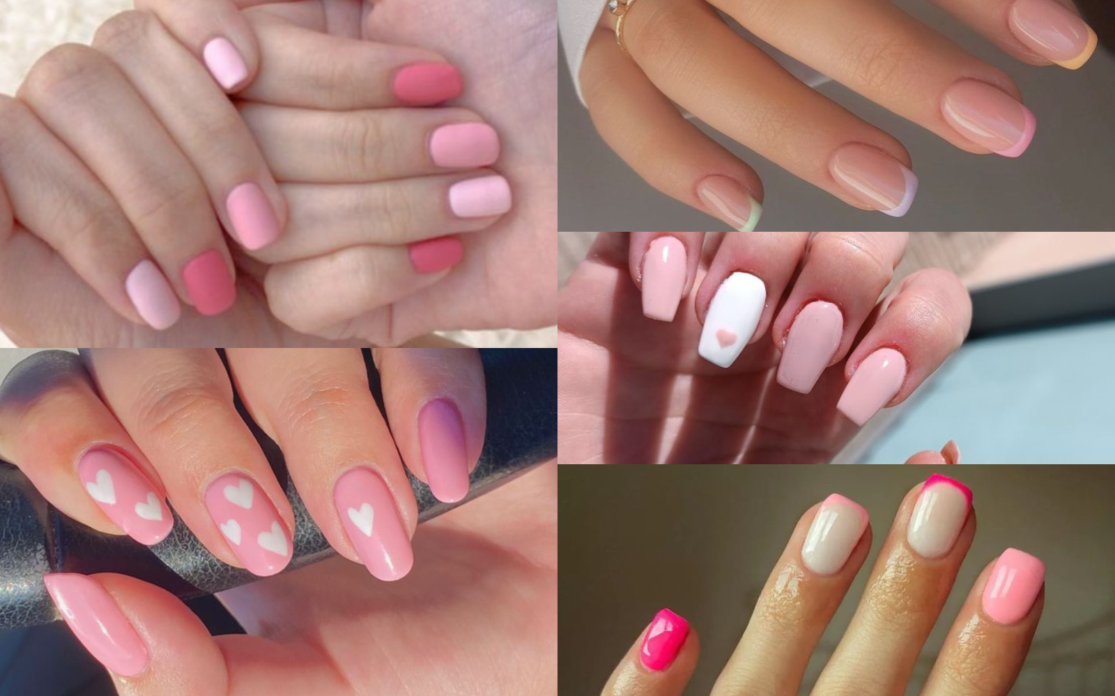 Uñas rosa pastel