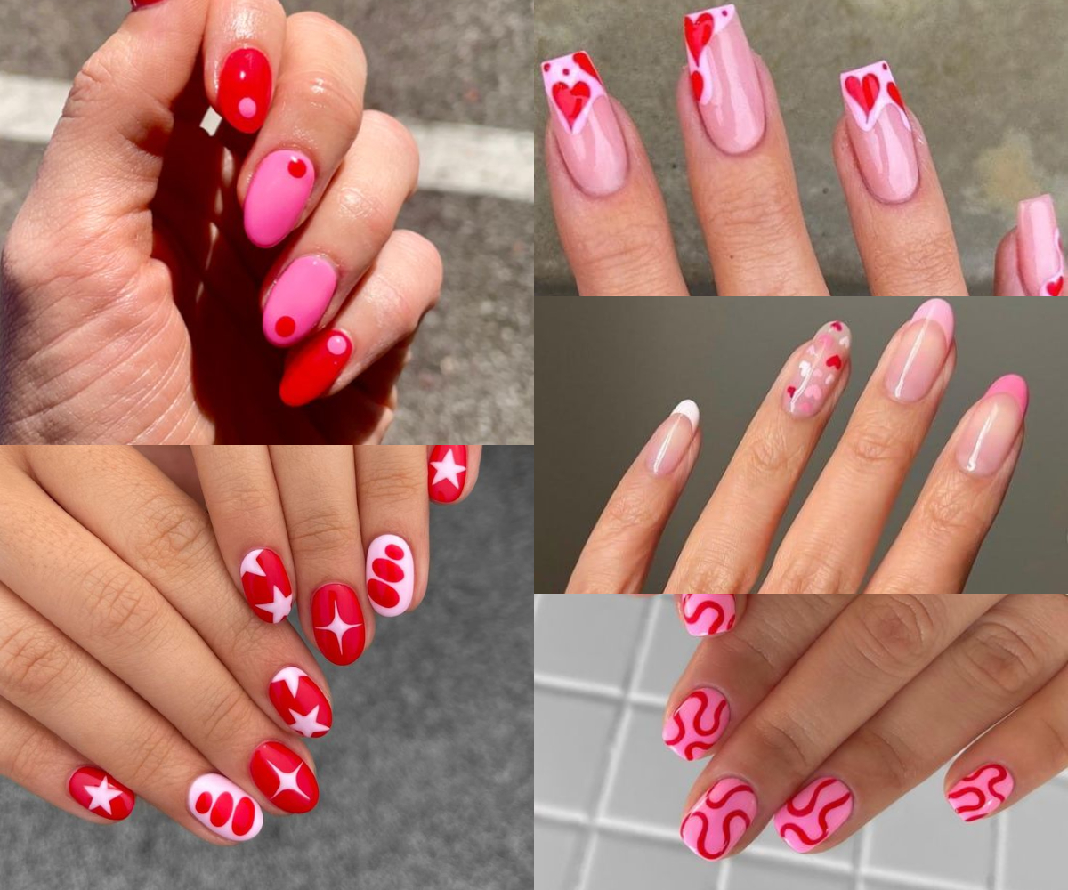 Uñas rojas con diseños 3