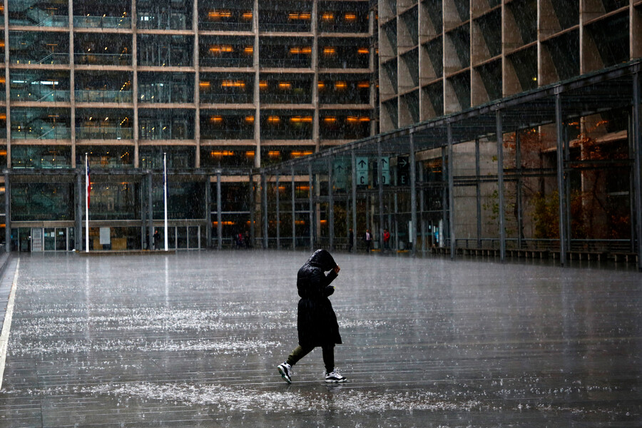 Lluvia en Santiago