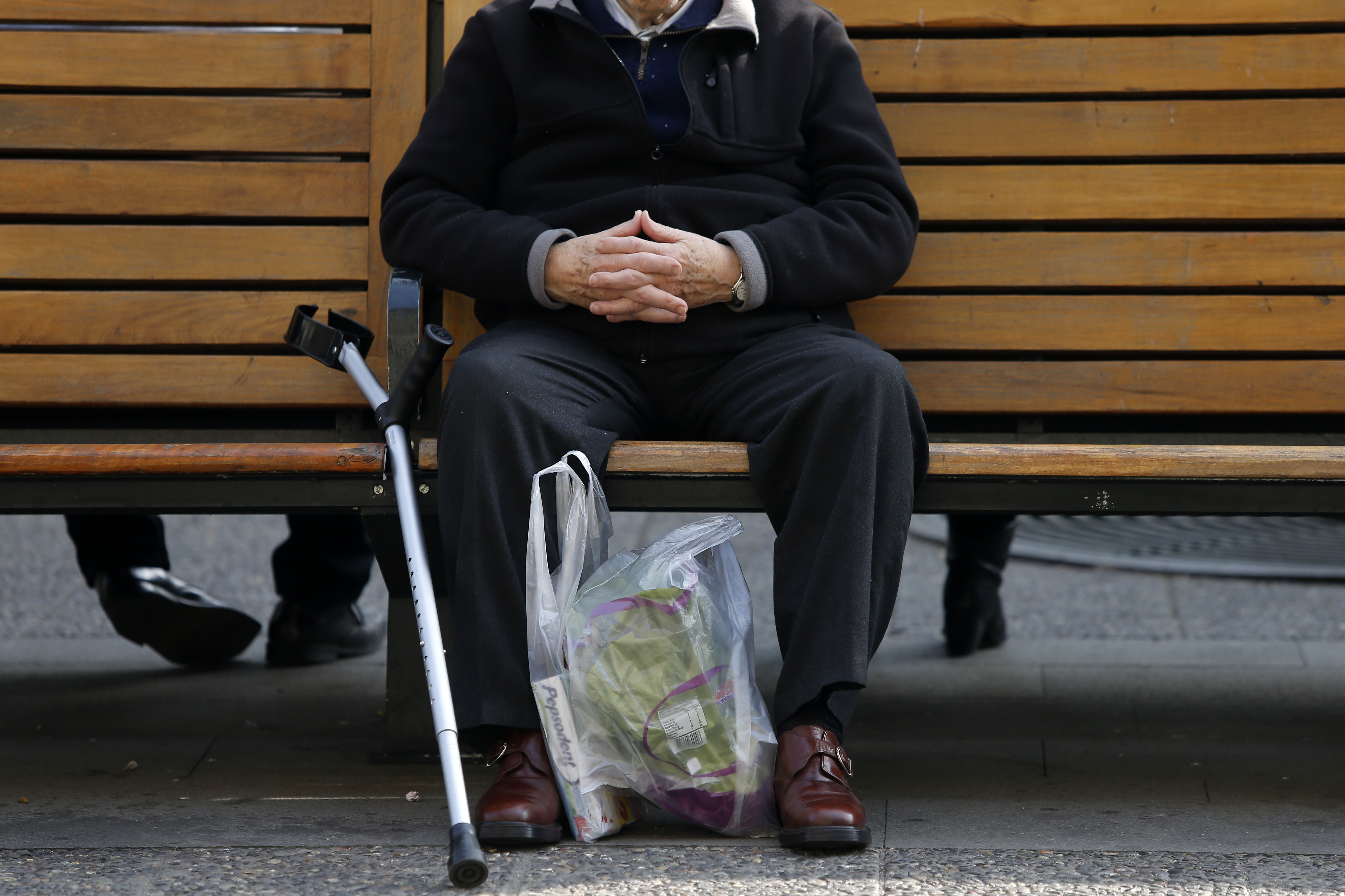 Adulto Mayor en la vía pública