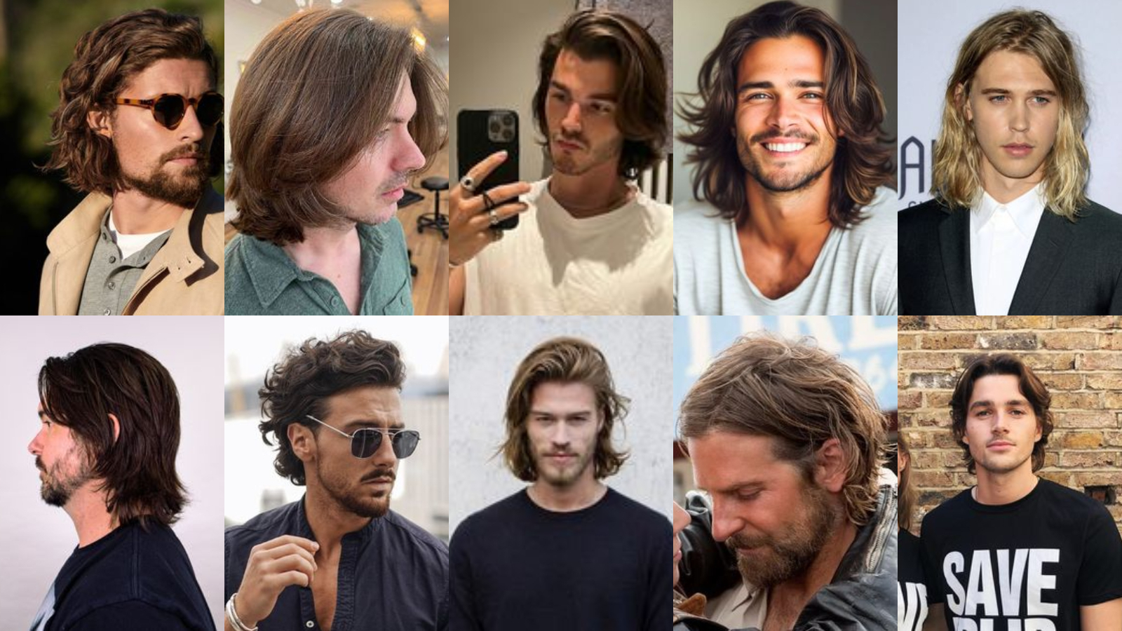 10 cortes de pelo largo y desordenado hombre 