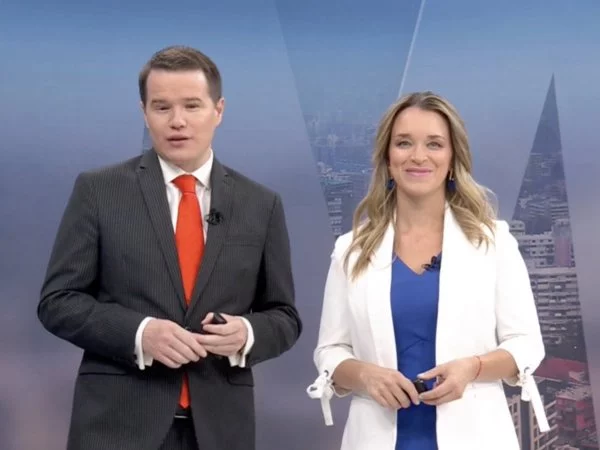 Carla Zunino y Davor Gjuranovic en 24 AM.