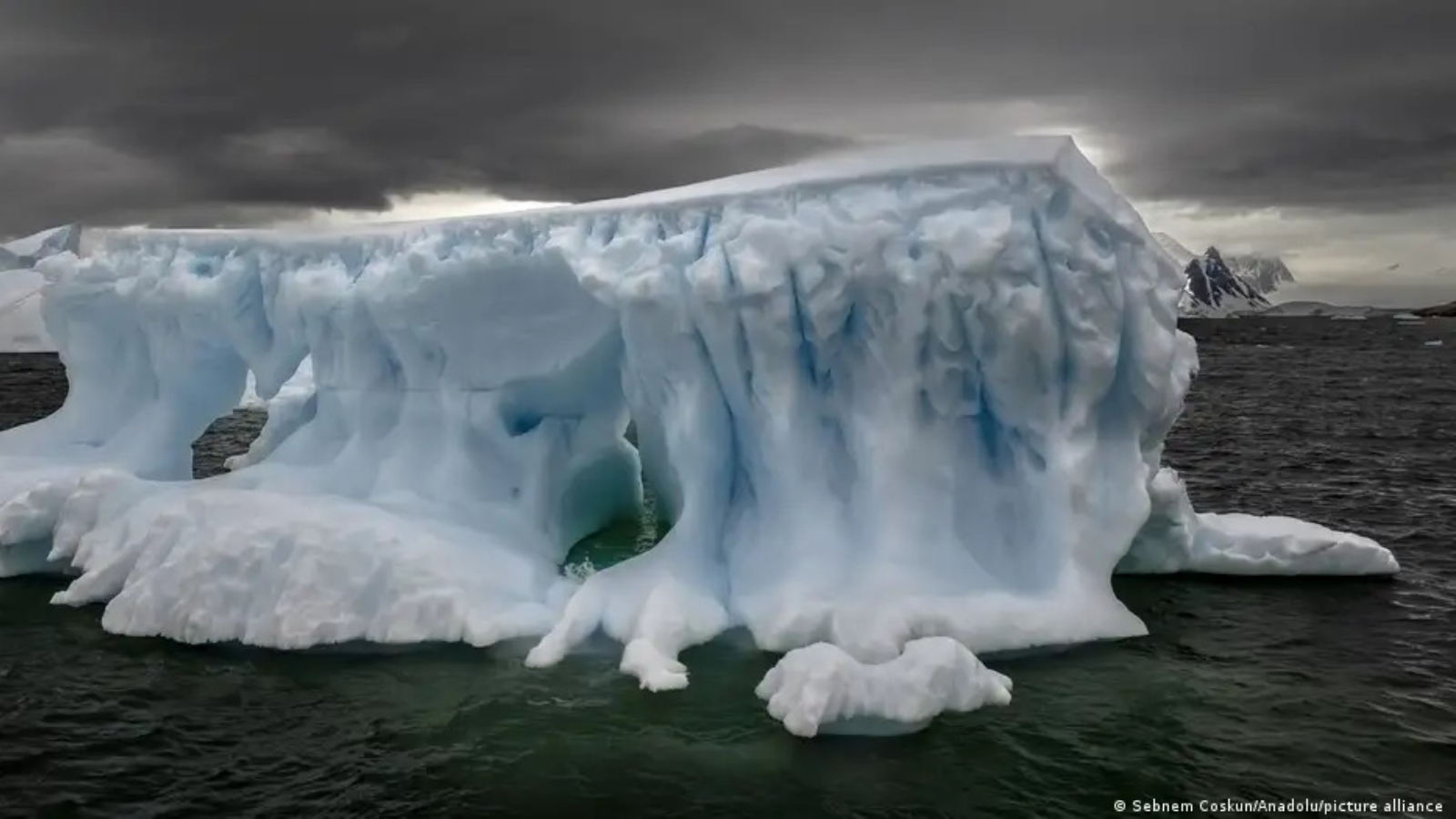 Hielo de la Antártida.