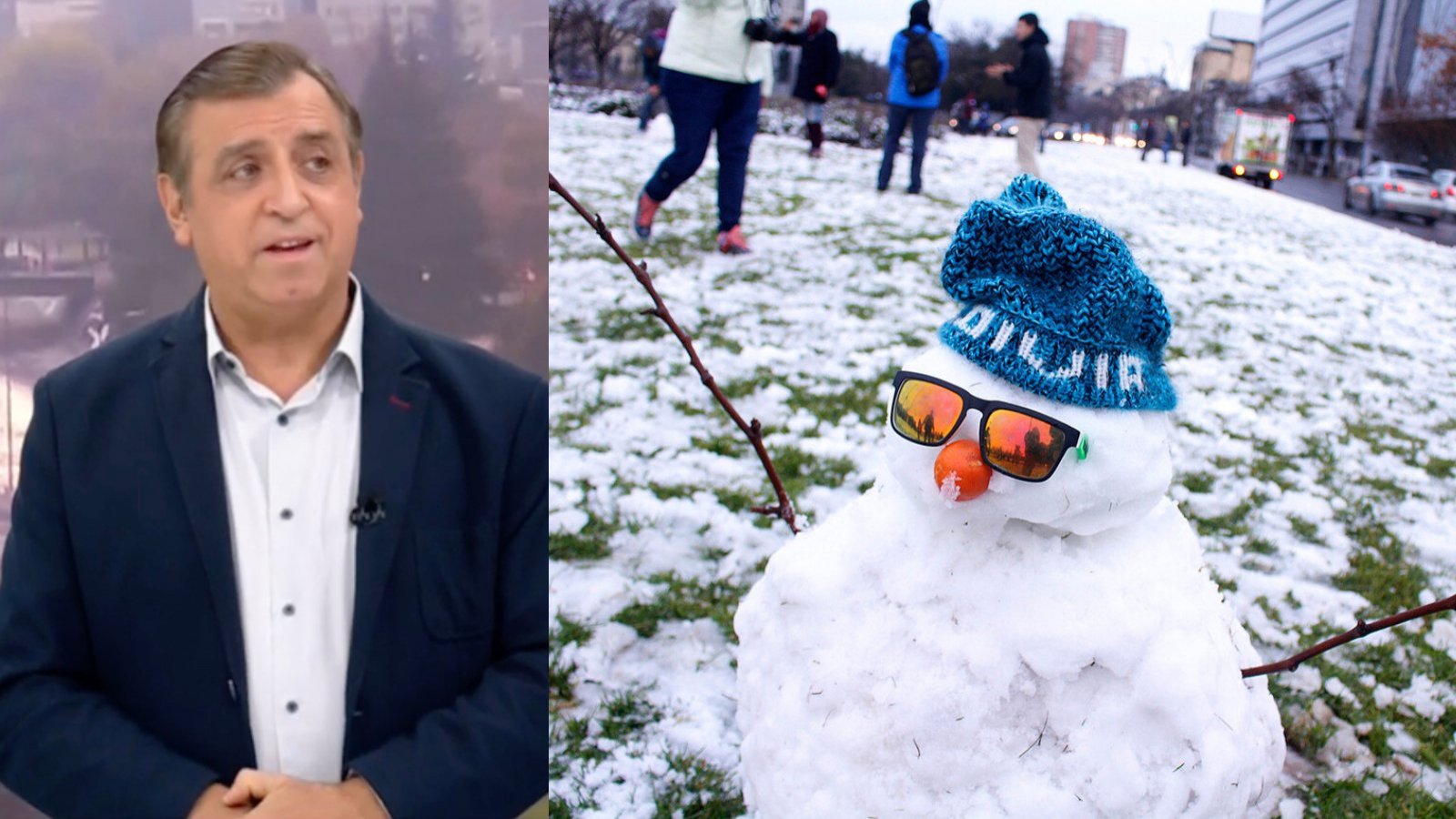 Iván Torres y nieve en Santiago