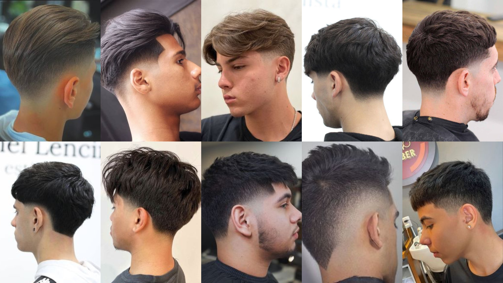 10 ideas de corte taper fade bajo pelo liso