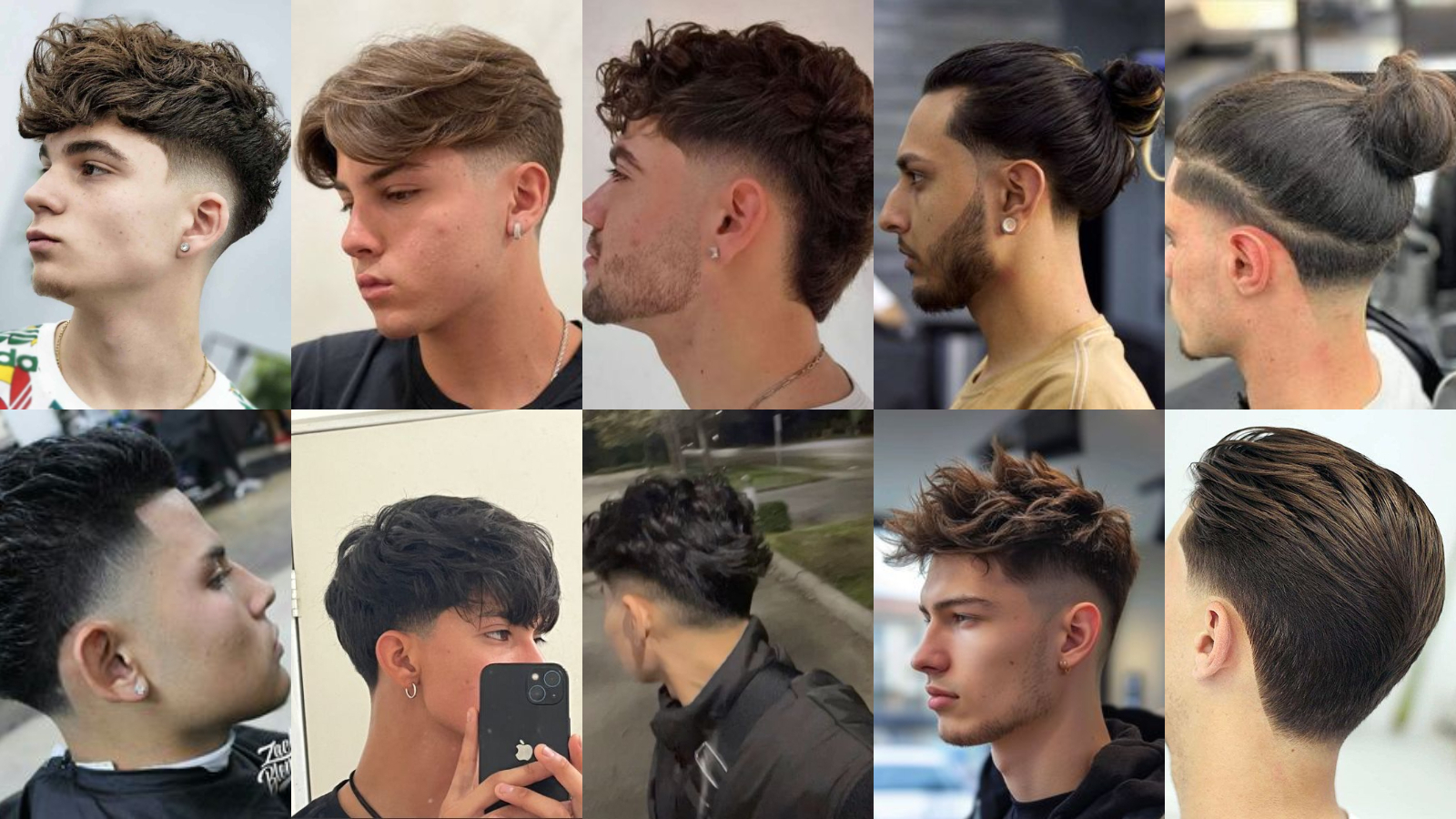 10 ideas de corte taper fade bajo pelo largo