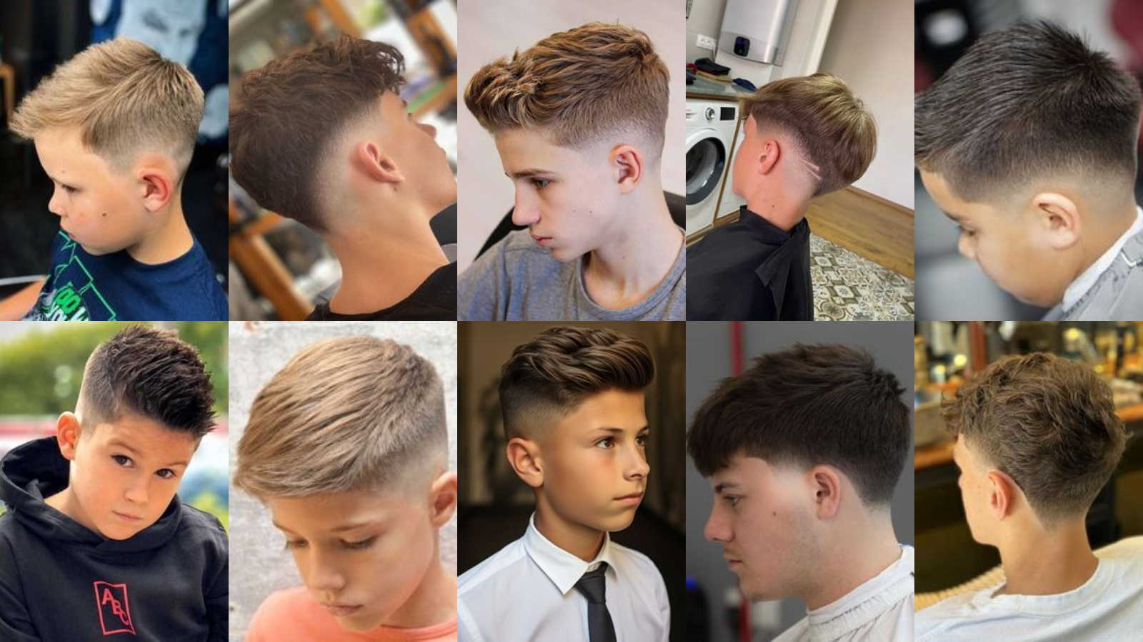 10 ideas de corte taper fade bajo para niños