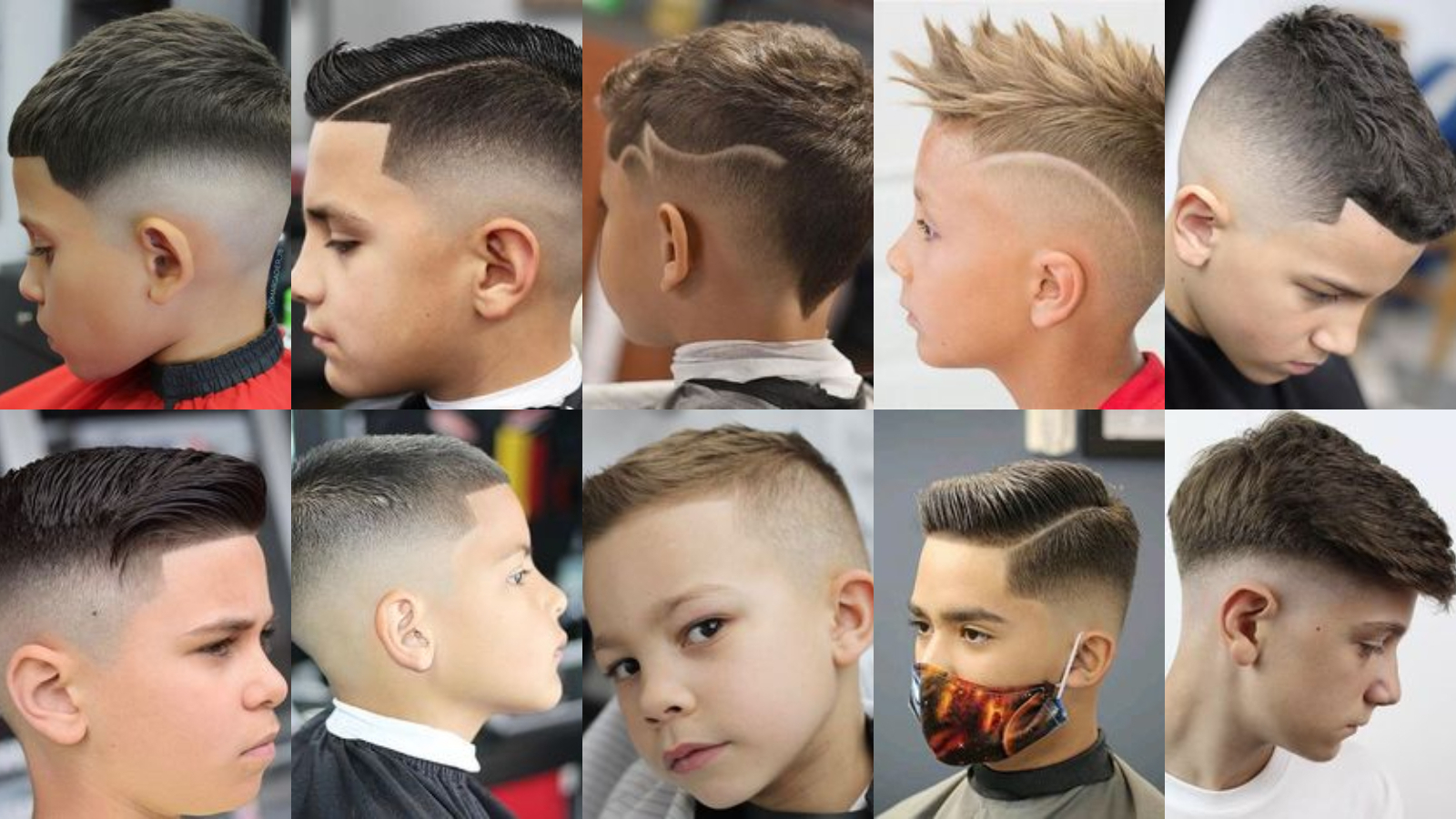 10 ideas de corte taper fade alto para niños