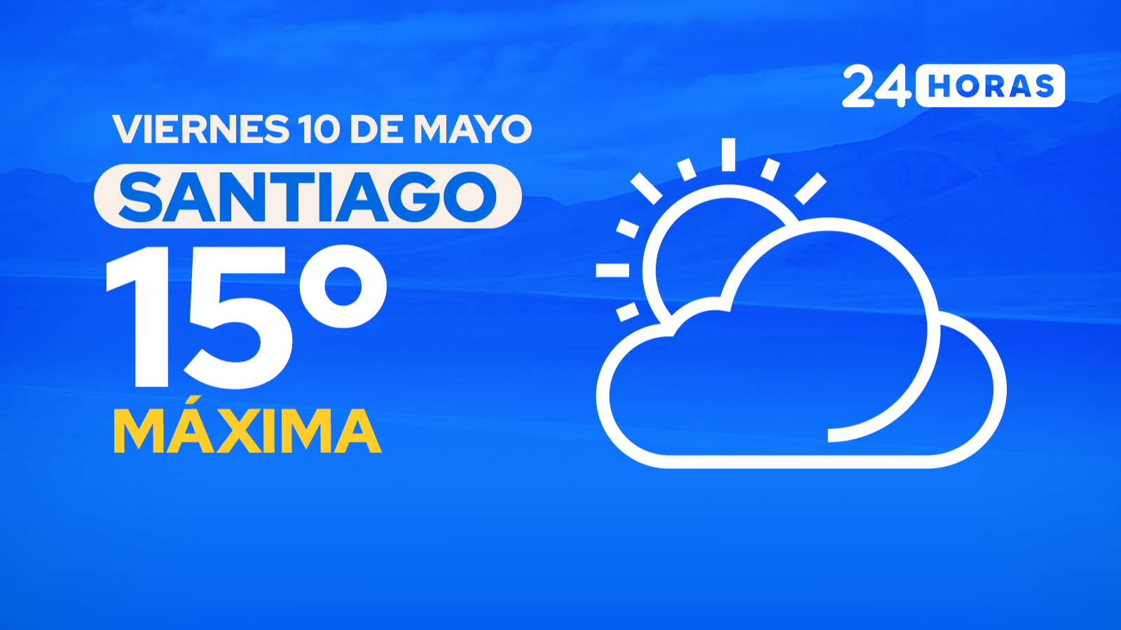 El tiempo en Santiago: viernes 10 de mayo de 2024