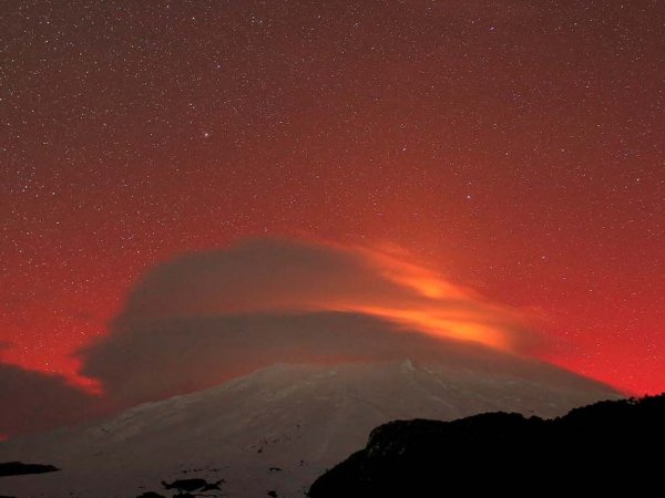 Auroras polares, auroras australes, Chile, 2024.