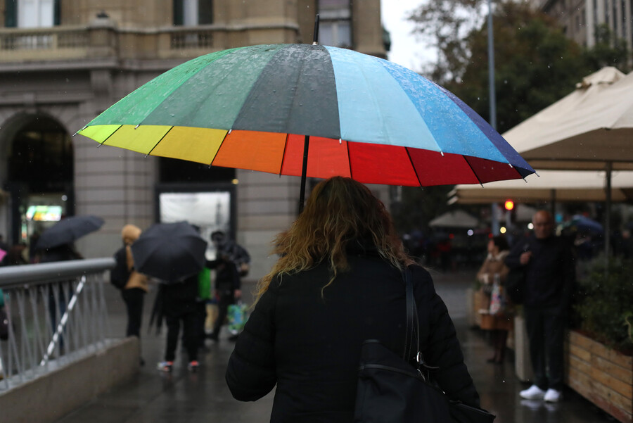 Lluvia en Santiago