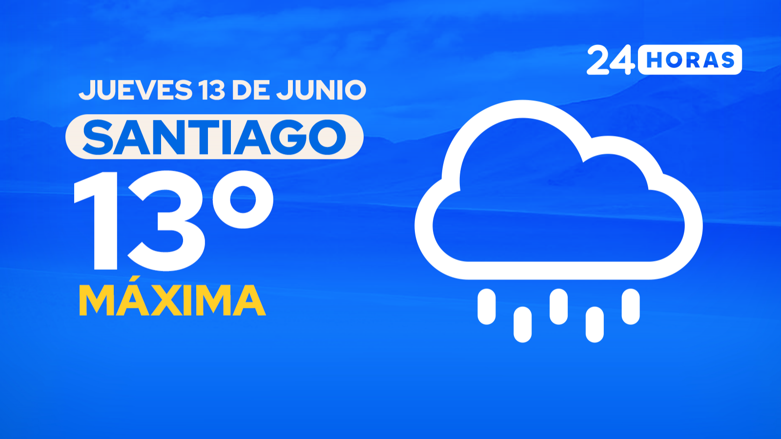 El tiempo en Santiago: jueves 13 de junio de 2024