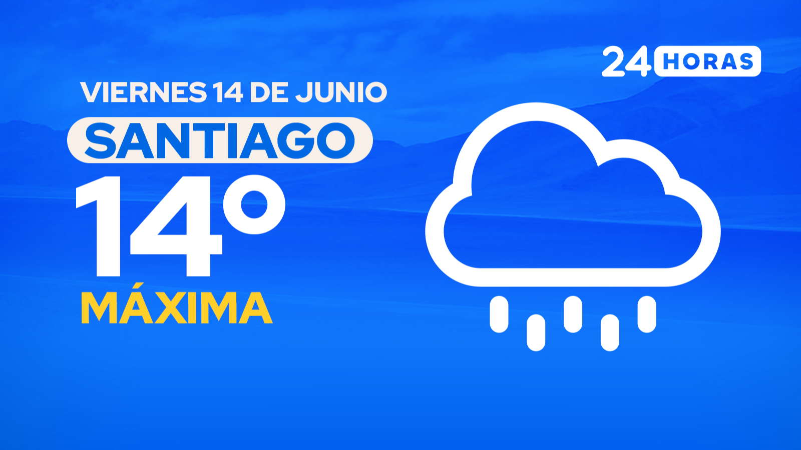 El tiempo en Santiago: viernes 14 de junio de 2024