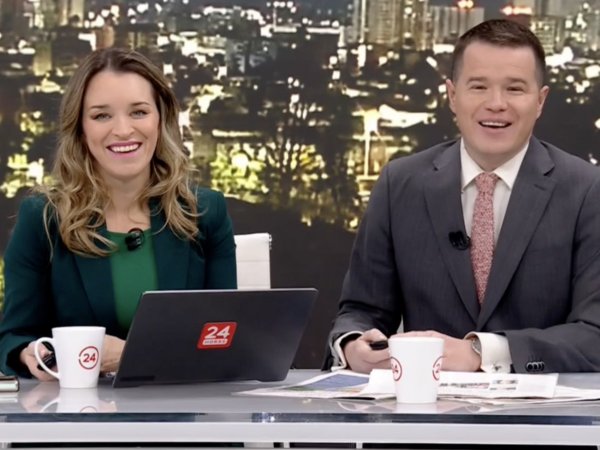 Carla Zunino y Davor Gjuranovic en 24 AM.