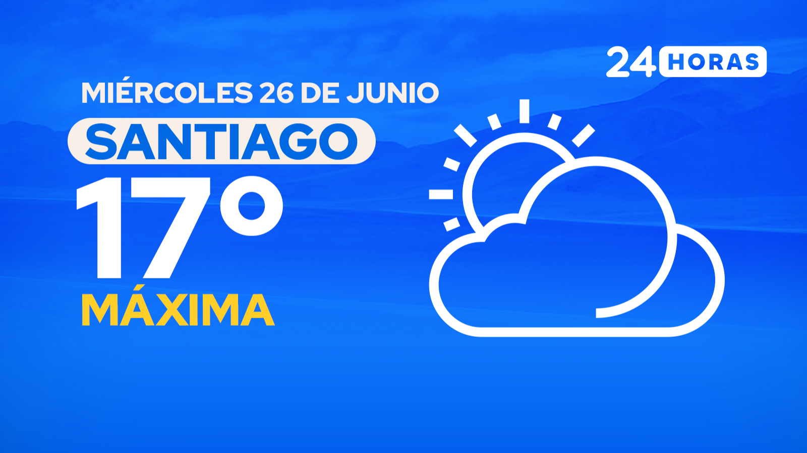 El tiempo en Santiago: miércoles 26 de junio de 2024