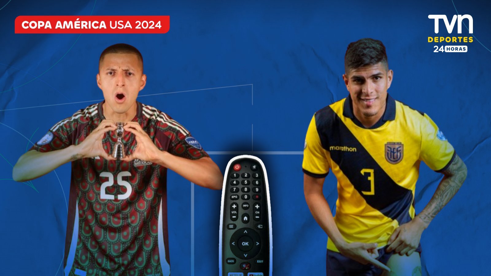 México vs. Ecuador en Copa América 2024.