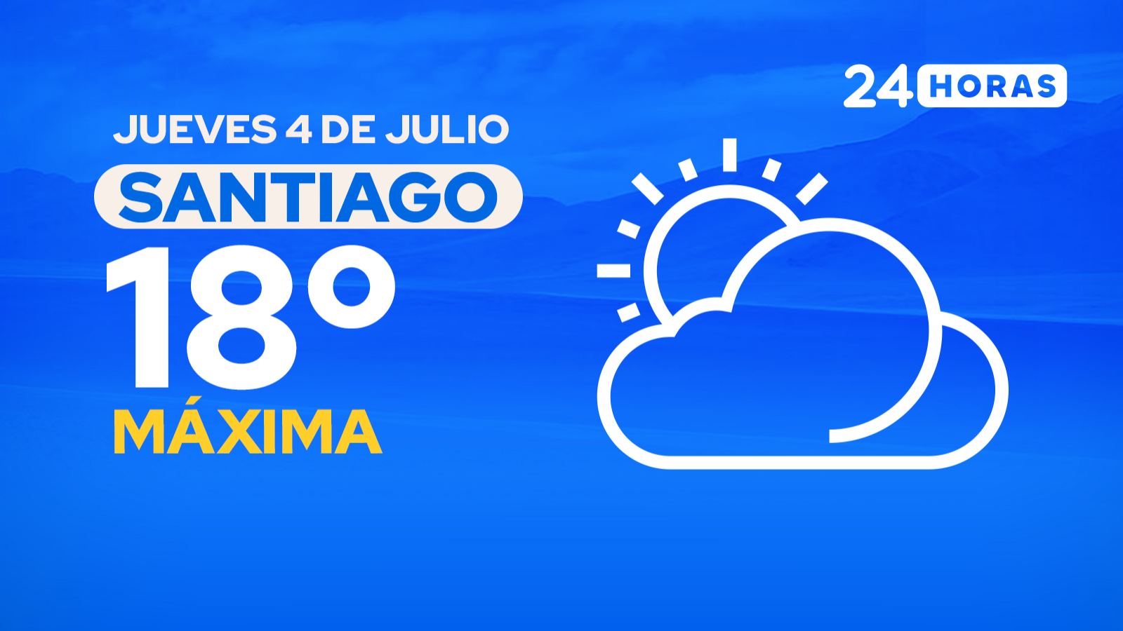 El tiempo en Santiago: jueves 4 de julio de 2024