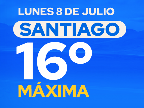 El tiempo en Santiago: lunes 8 de julio de 2024