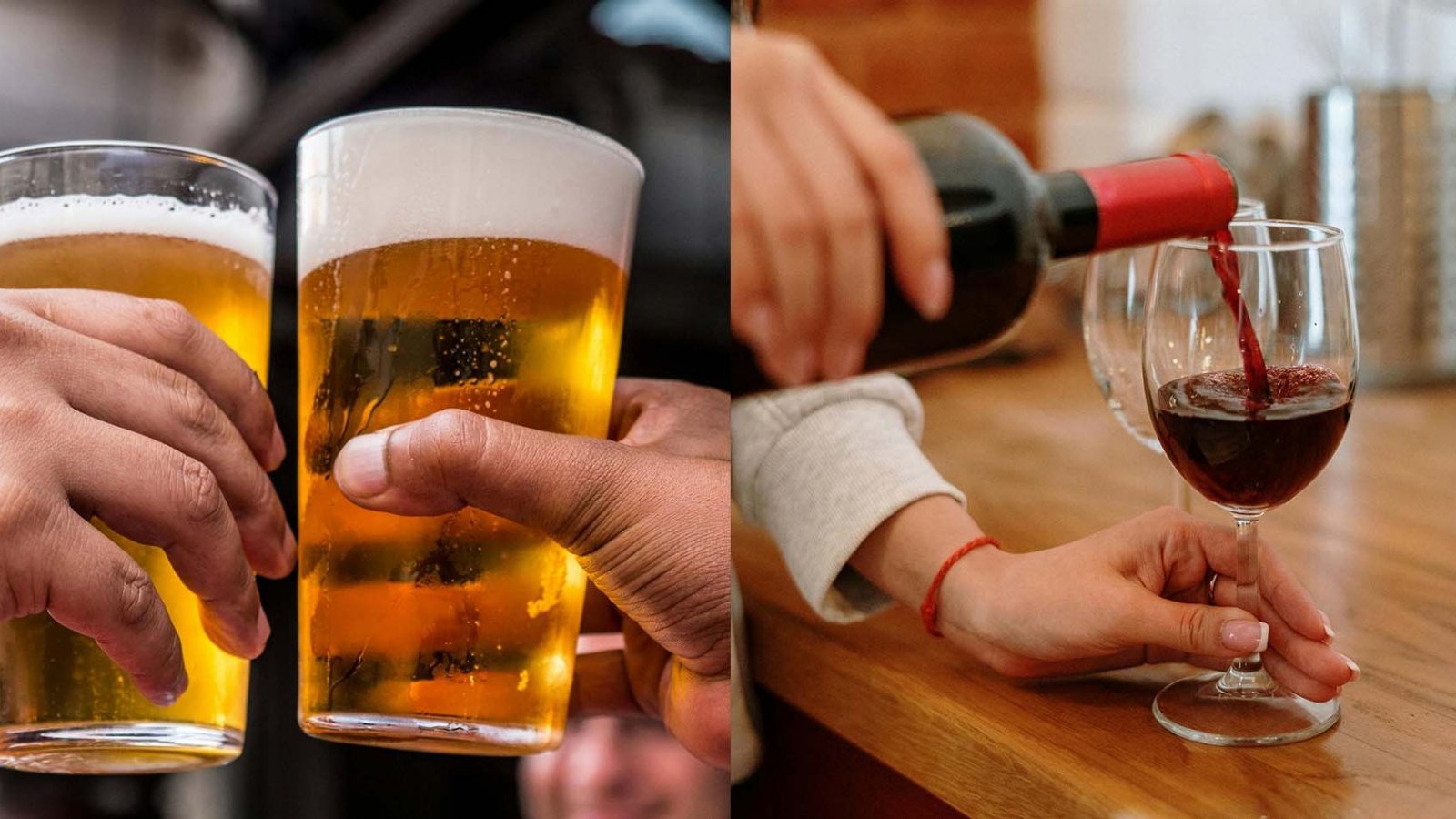 Personas participando en un taller práctico de elaboración de vino y cerveza en un laboratorio. Chile, 2024.