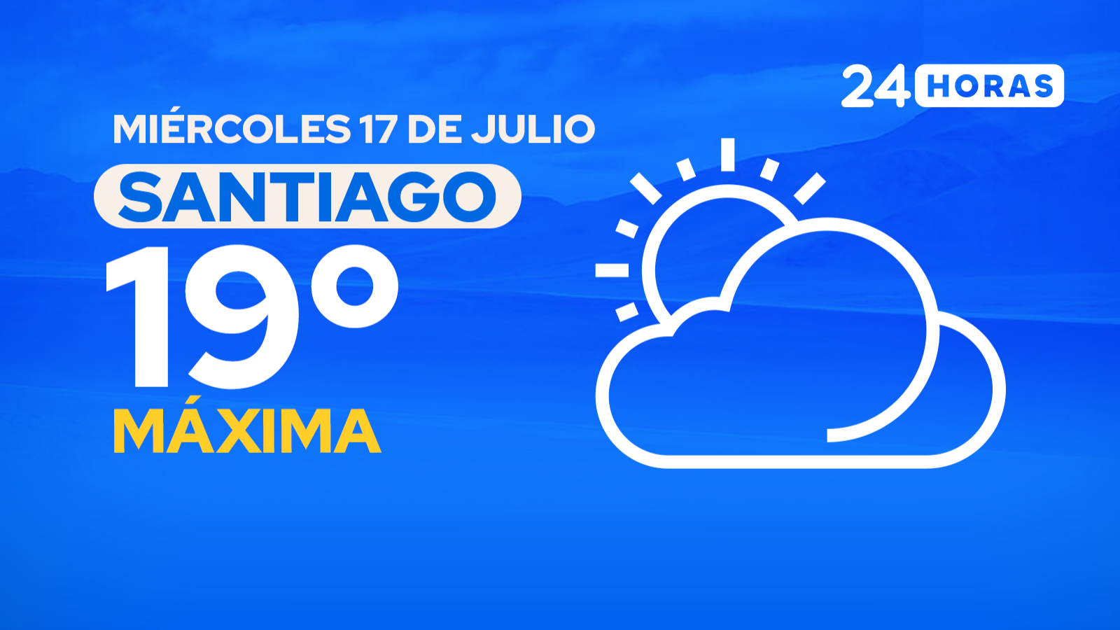 El tiempo en Santiago: miércoles 17 de julio de 2024