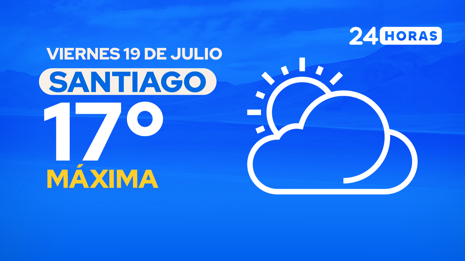 El tiempo en Santiago: viernes 19 de julio de 2024