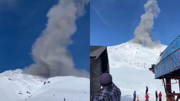 VIDEOS | Gran nube de cenizas de Volcán Villarrica sorprende a turistas