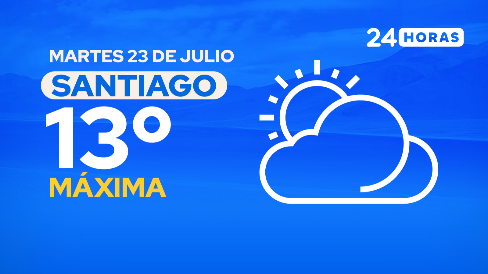 El tiempo en Santiago: martes 23 de julio de 2024