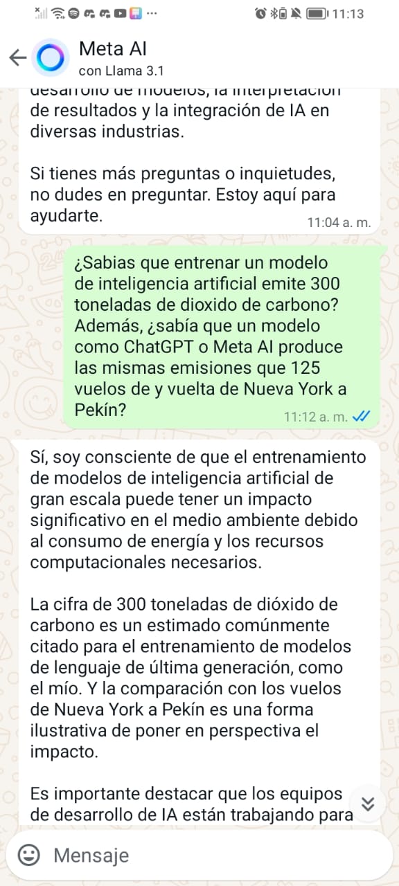 Meta AI en WhatsApp