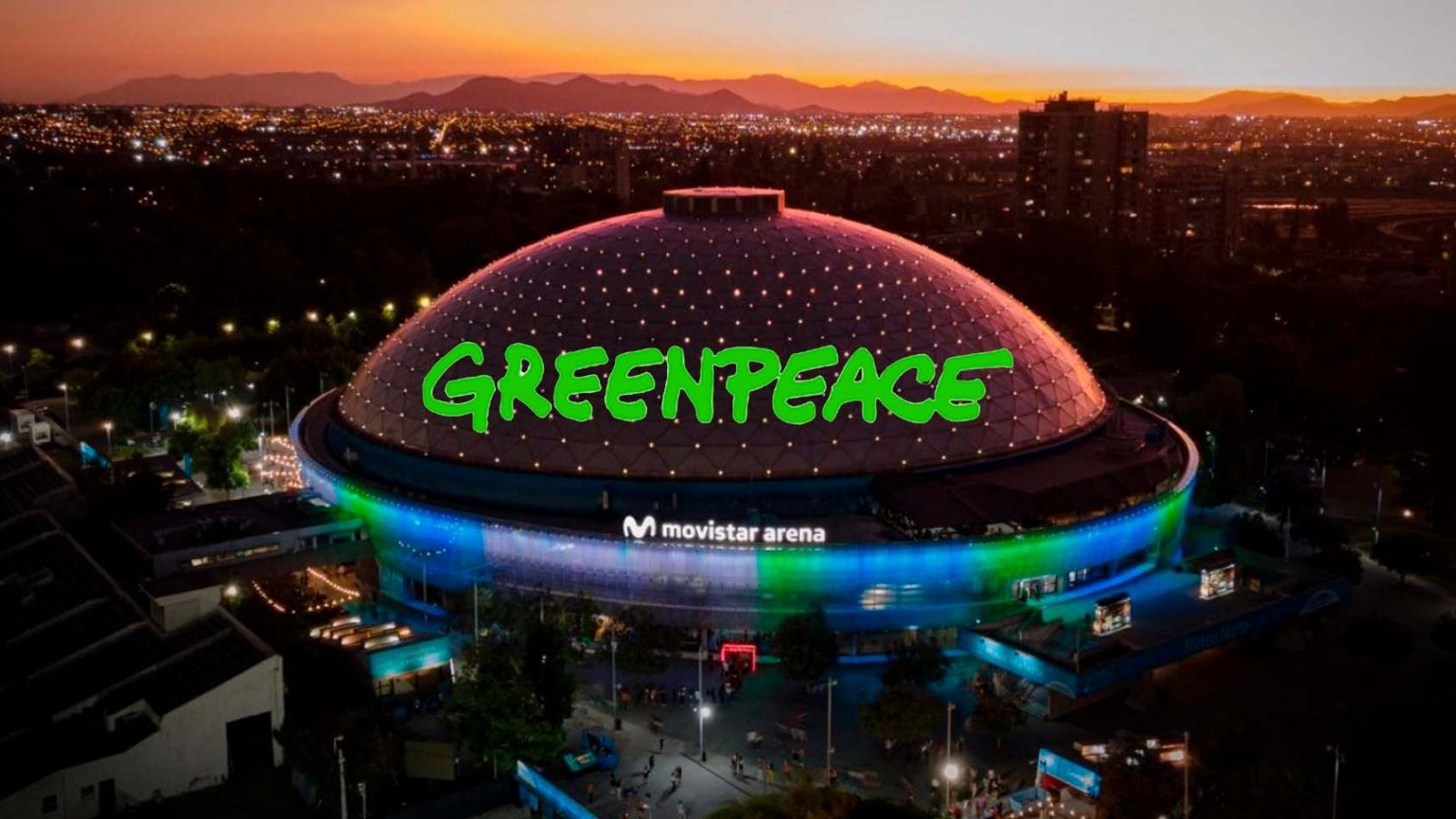 Festival Subamos la Voz de Greenpeace en el Movistar Arena. Chile, 2024.