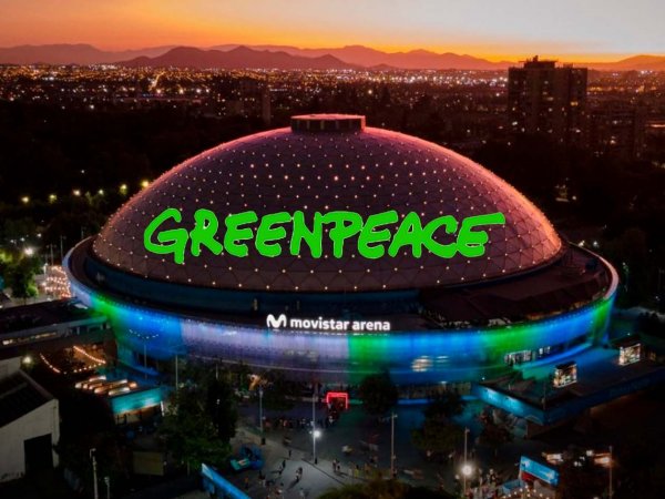 Festival Subamos la Voz de Greenpeace en el Movistar Arena. Chile, 2024.