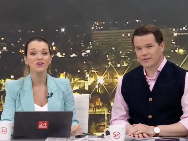 Carla Zunino y Davor Gjuranovic en 24 Horas Tu Mañana.