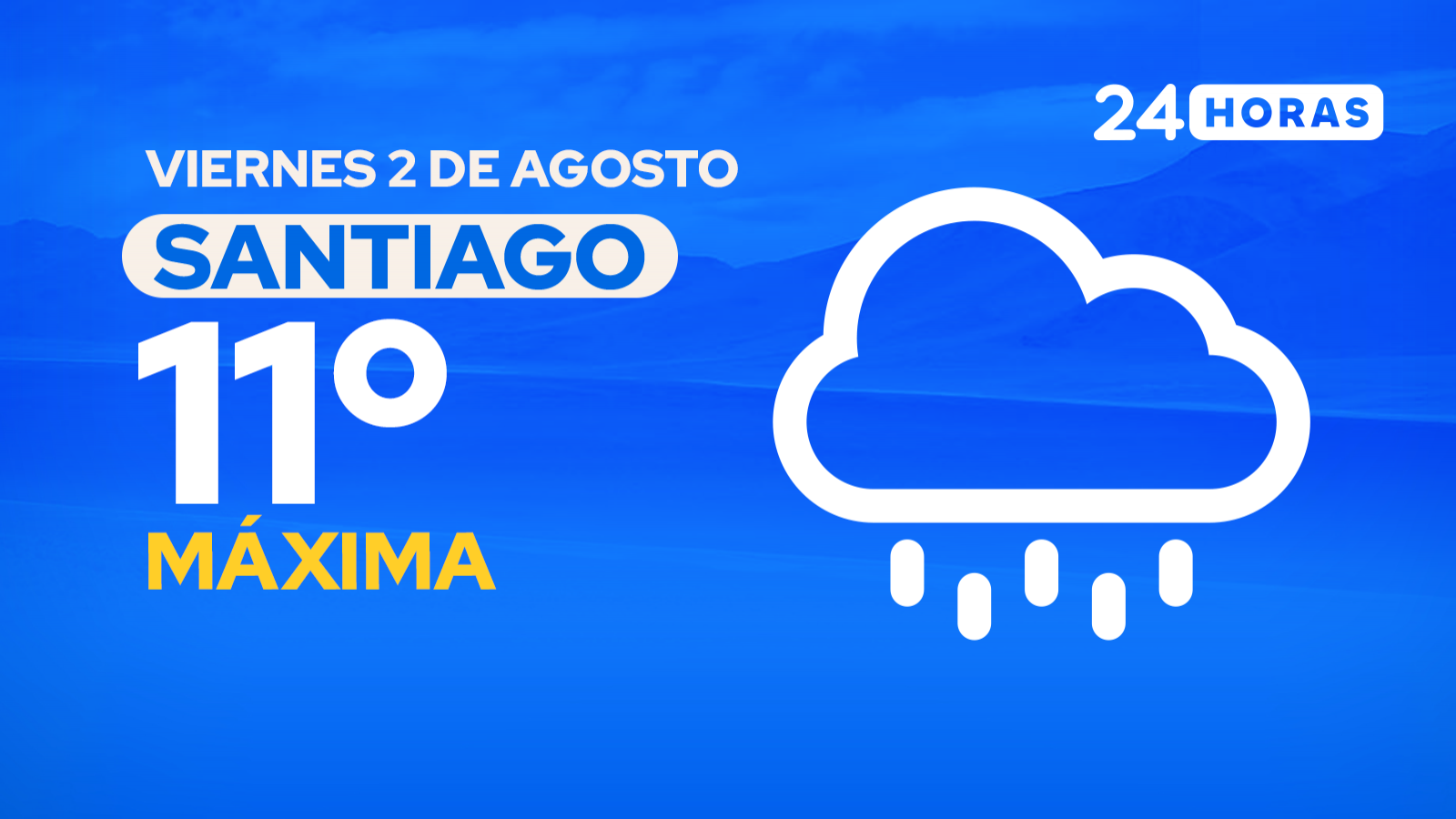 El tiempo en Santiago: viernes 2 de agosto de 2024