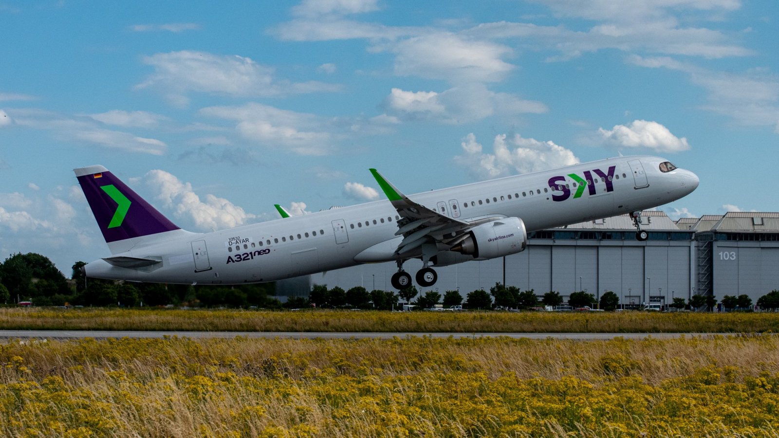 Avión de SKY Airline