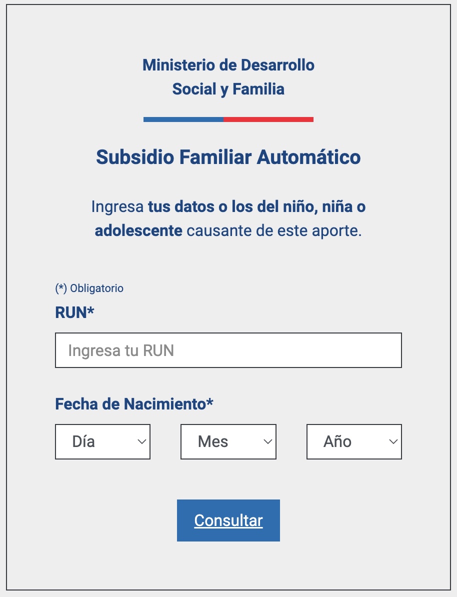 Consulta con tu RUT el SUF automático.