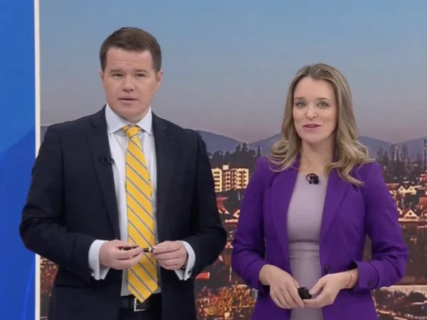 Carla Zunino y Davor Gjuranovic en 24 Horas Tu Mañana.