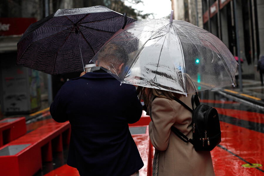 Lluvia en Santiago