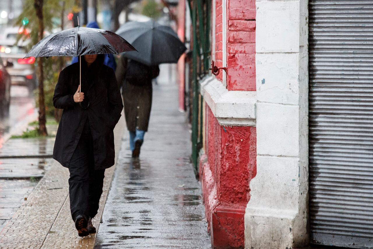 Lluvia en santiago