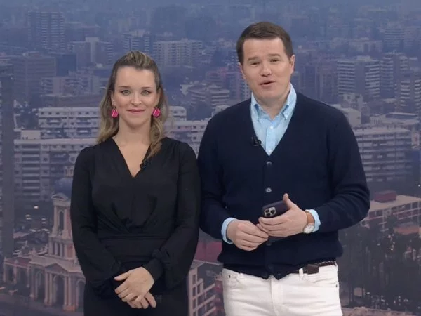 Carla Zunino y Davor Gjuranovic en 24 Horas Tu Mañana.