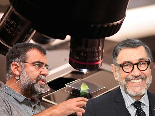 José Zagal y Ricardo Baeza-Yates recibiendo el Premio Nacional de Ciencias 2024 en Chile.