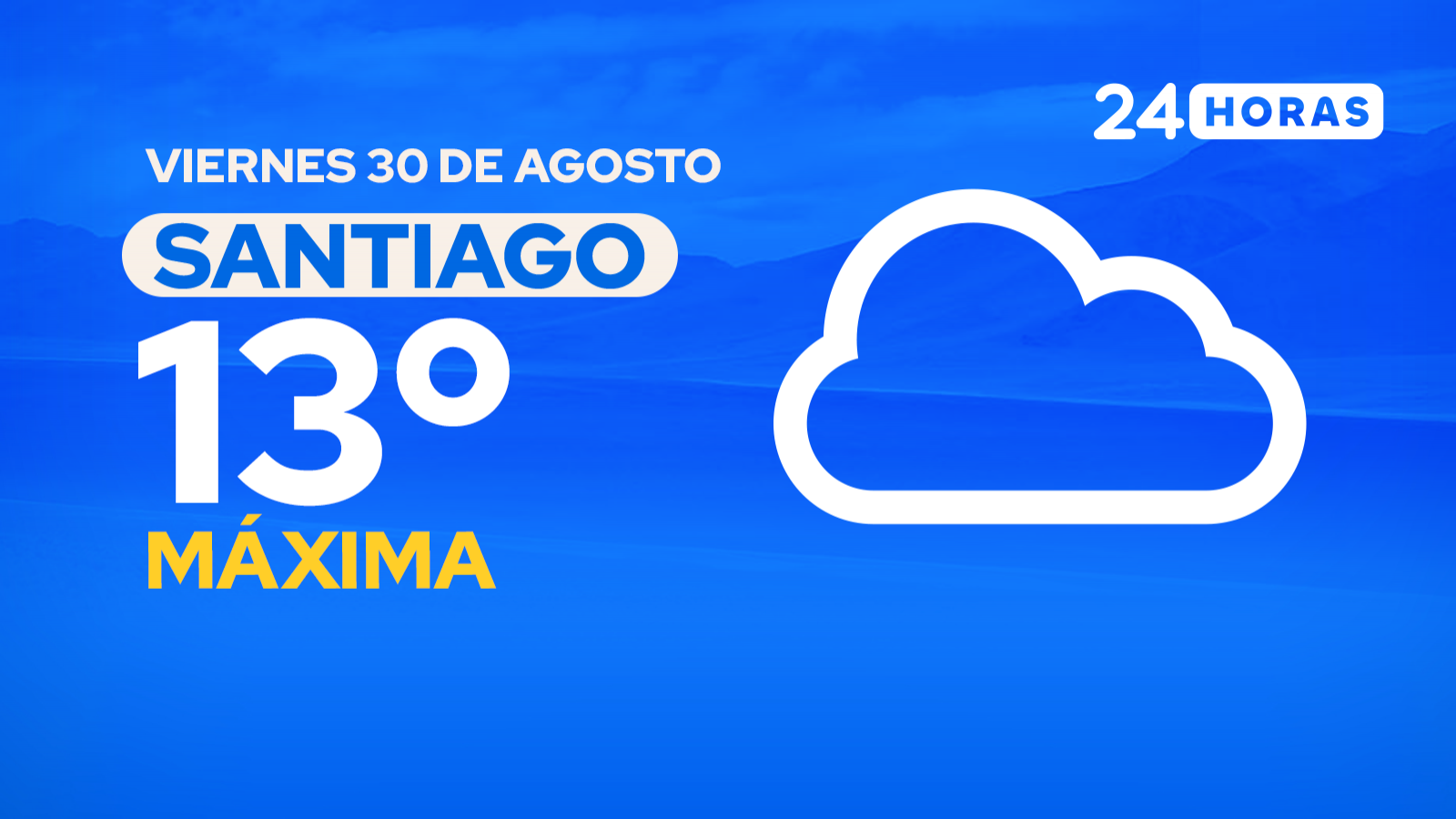 El tiempo en Santiago: viernes 30 de agosto de 2024