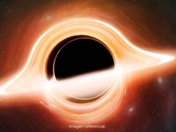 Imagen referencial de una agujero negro.
