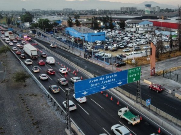 Autopista congestionada.