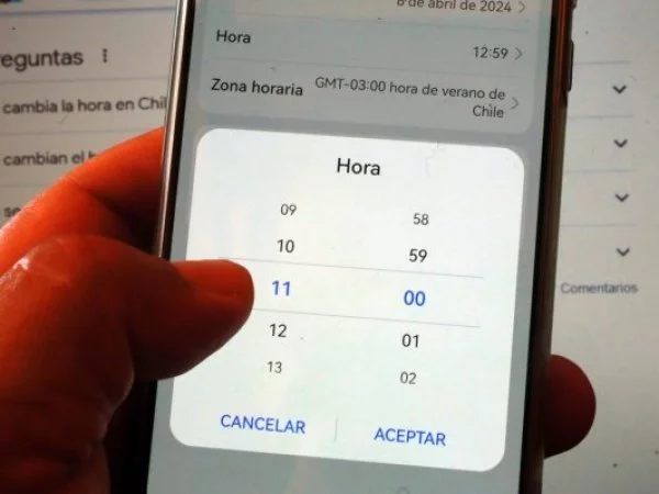 Este sábado 7 de septiembre comienza el horario de verano en Chile Continental.